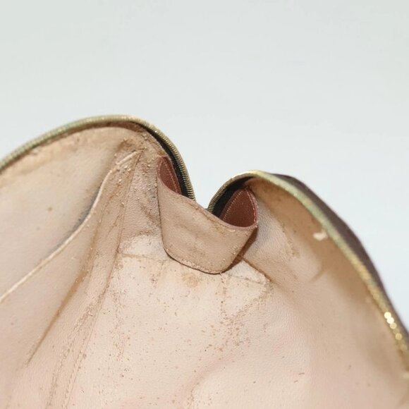 LOUIS VUITTON Monogram Trousse Demi Ronde Cosmetic Pouch M47520 LV Auth 130054 - Picture 12 of 16